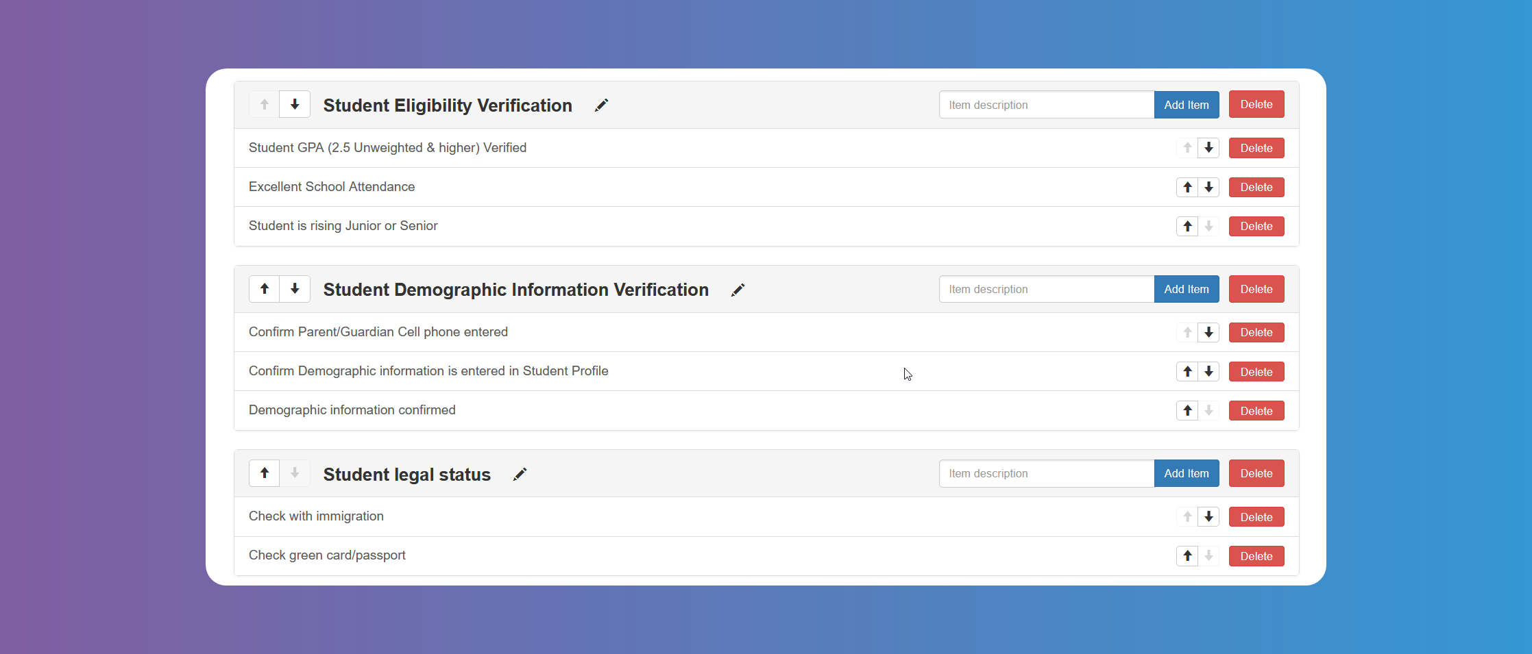 Workflow Items Example